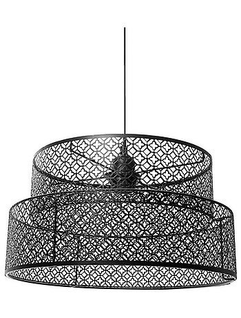 Suspension métal ajouré gigogne Aurore noir