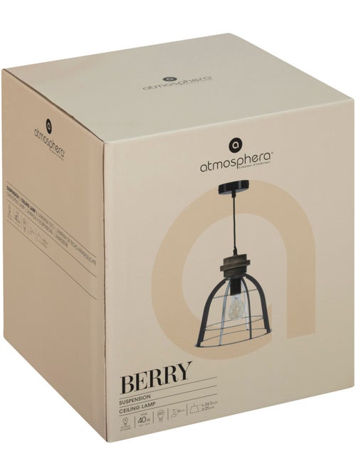 Suspension métal et bois BERRY - Kiabi
