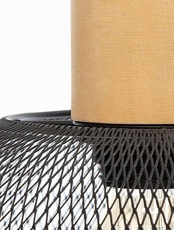 Suspension métal et bois Sam noir D30