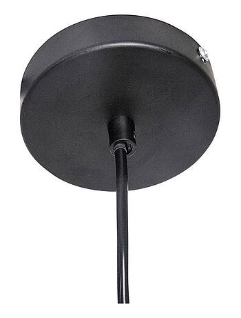 Suspension métal et bois Sam noir D30