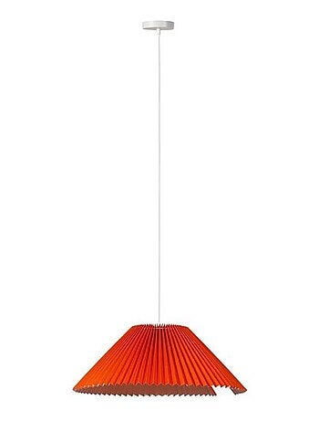 Suspension métal et lin Aurélia orange D52