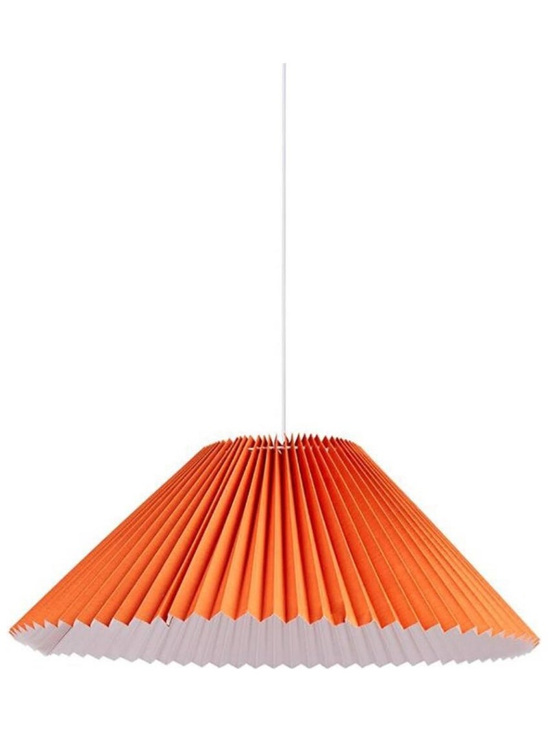Suspension métal et lin Aurélia orange D52 Orange - Kiabi