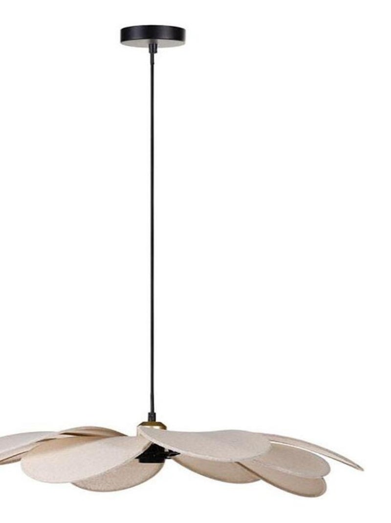 Suspension métal et lin Petite Margaux D60 Blanc - Kiabi