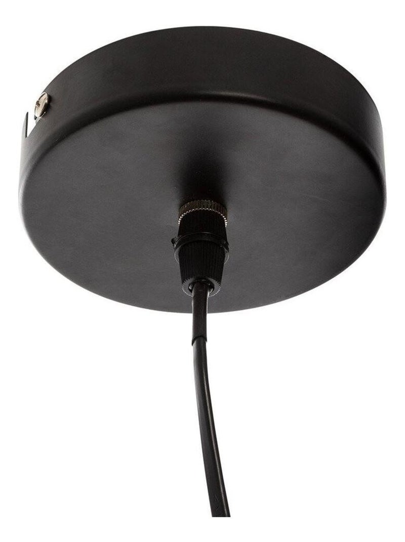 Suspension métal et rotin Alara noir D69.5 Noir - Kiabi