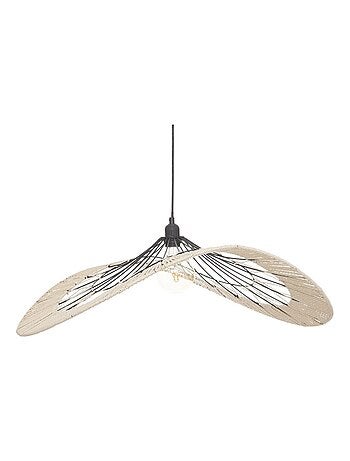 Suspension métal filaire Cosy noir naturel D75