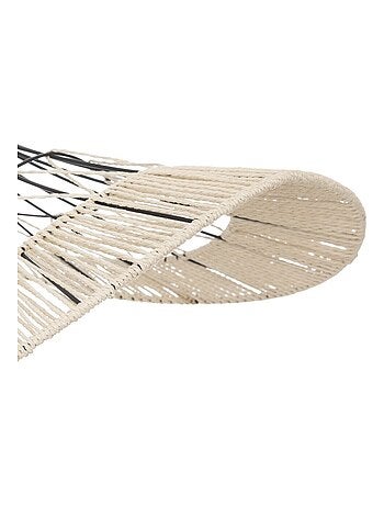 Suspension métal filaire Cosy noir naturel D75