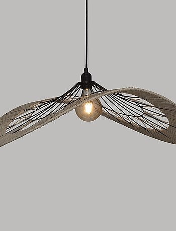 Suspension métal filaire Cosy noir naturel D75