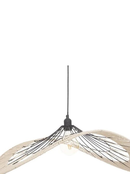 Suspension métal filaire Cosy noir naturel D75 - Kiabi