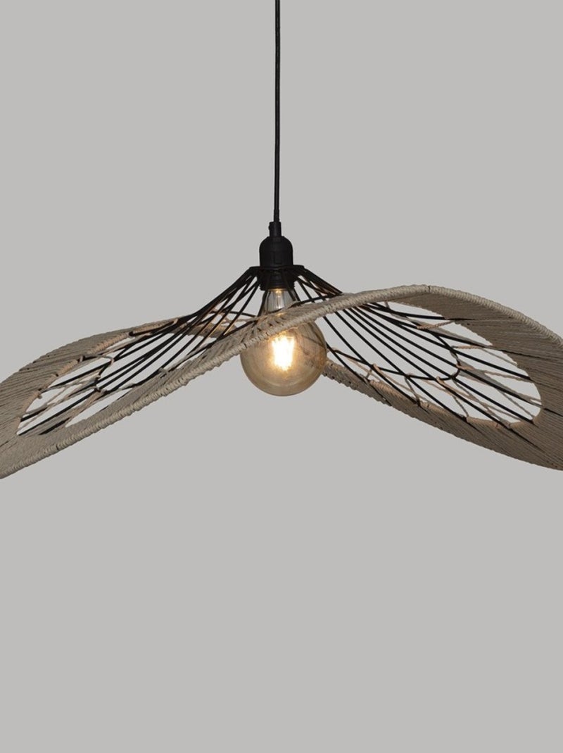 Suspension métal filaire Cosy noir naturel D75 Noir - Kiabi