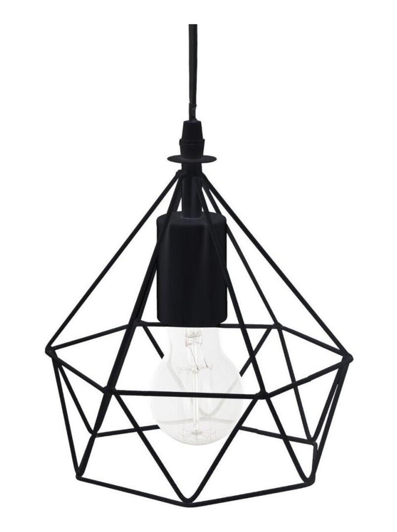 Suspension métal filaire D19 H22 noir Noir - Kiabi