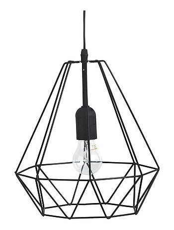 Suspension métal filaire D26 noir