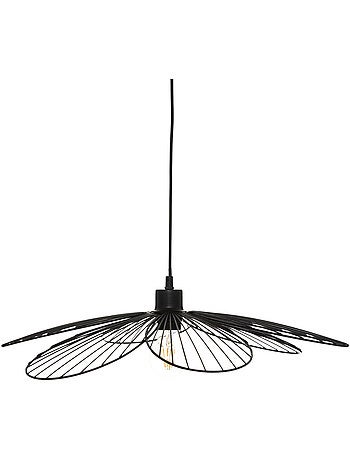 Suspension métal filaire forme fleur FLEUR