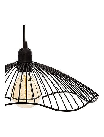 Suspension métal filaire Galt noir D34