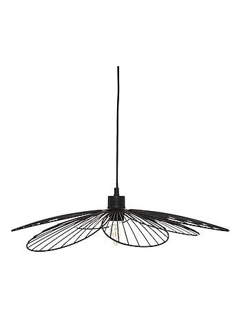 Suspension métal Fleur noir D57