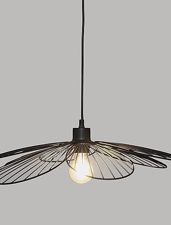 Suspension métal Fleur noir D57