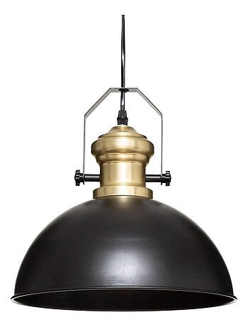 Suspension métal Flower noir D30,5