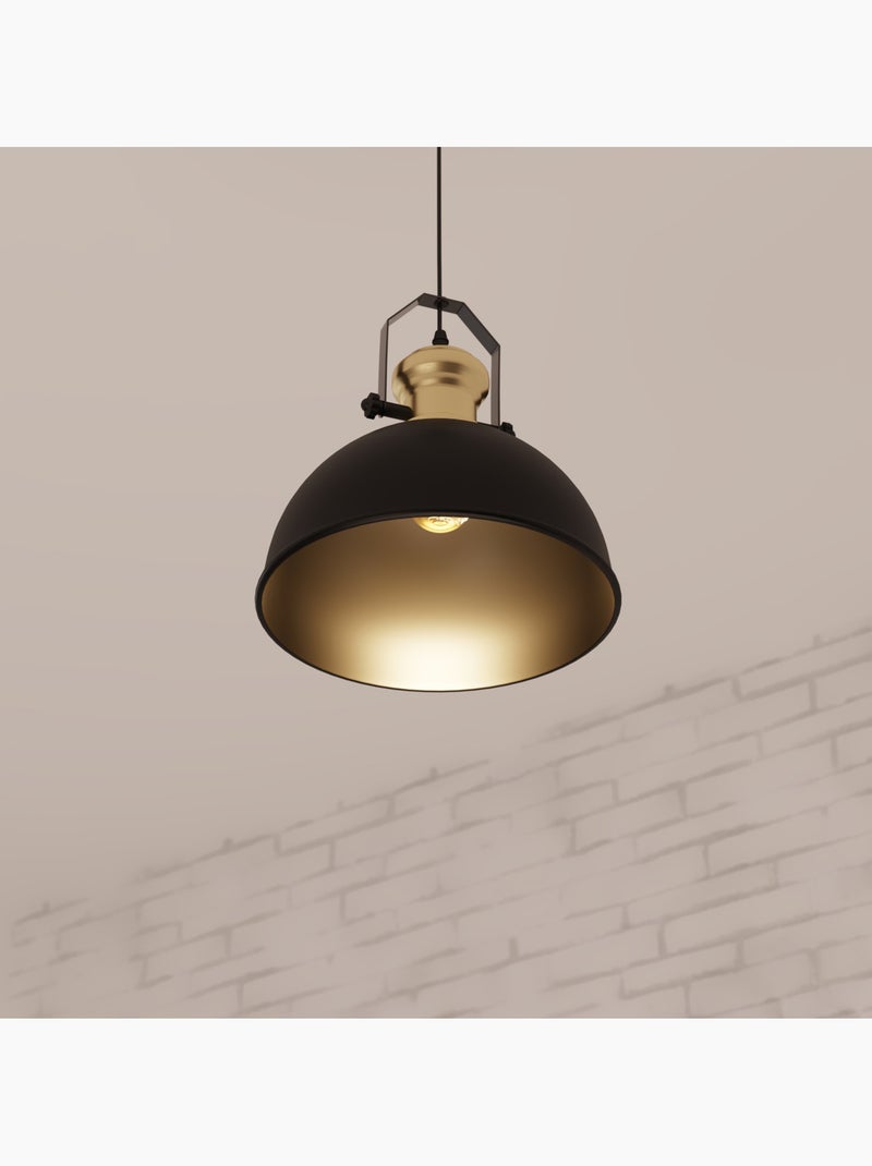 Suspension métal FLOWER Noir - Kiabi