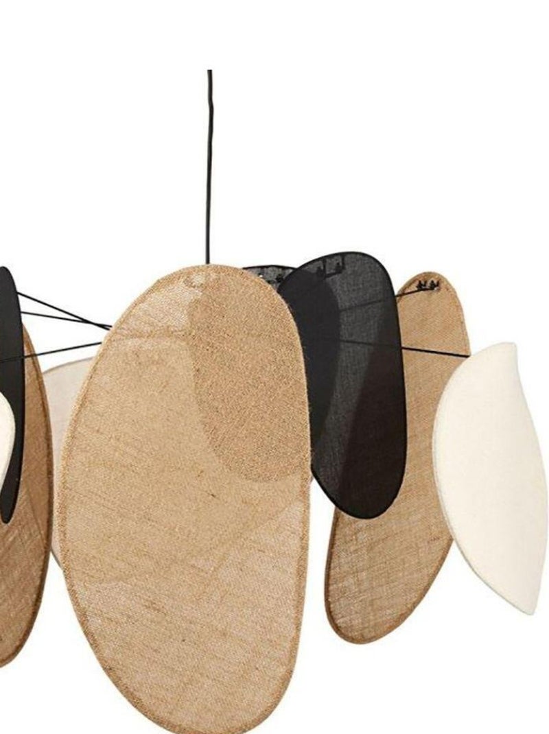 Suspension métal lin jute Almeria D66 Beige - Kiabi