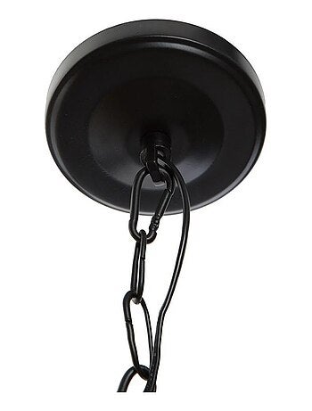 Suspension métal ronde D30 noir