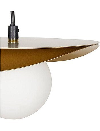 Suspension métal verre Demoiselle D22