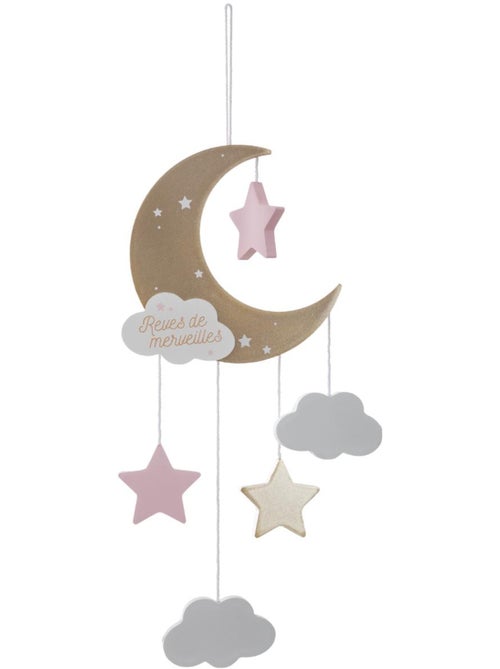 Suspension murale enfant lune et étoiles LUNE - Kiabi Suspension murale enfant lune et étoiles LUNE - Kiabi
