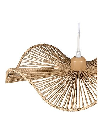 Suspension naturelle beige diamètre 42cm