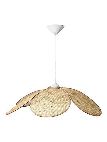 Suspension naturelle beige diamètre 68cm