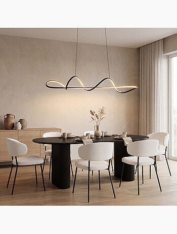 Suspension oblong en aluminium lonel