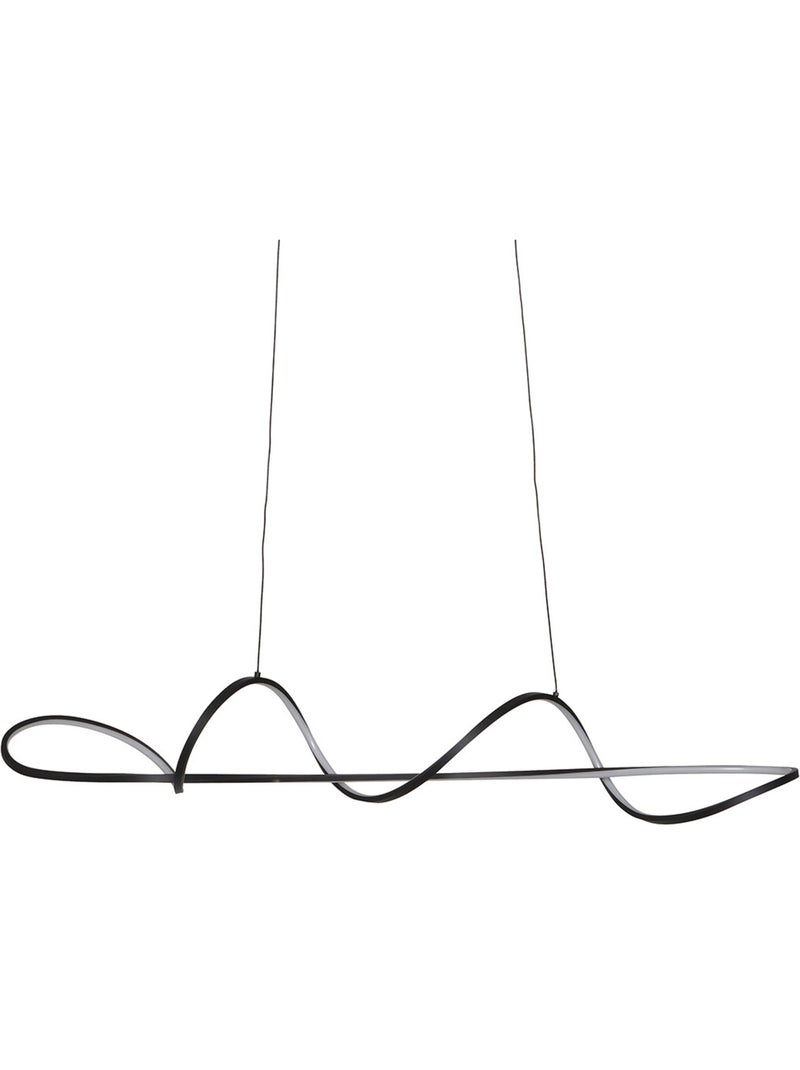 Suspension oblong en aluminium lonel Noir - Kiabi