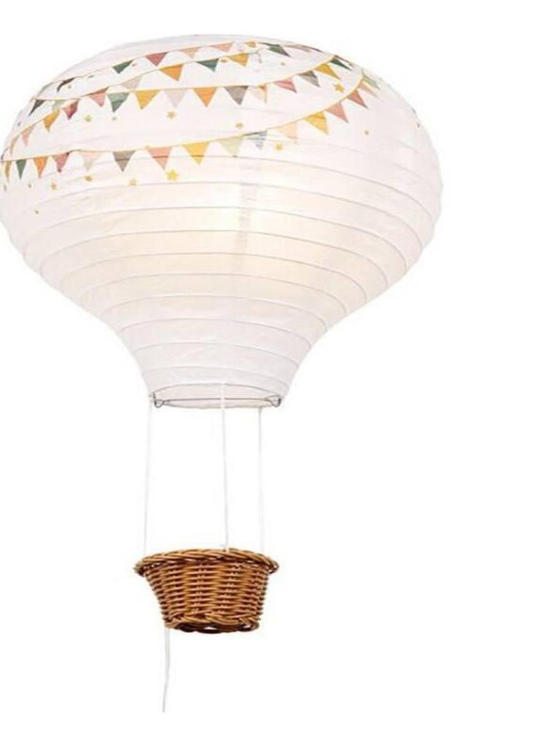 Suspension papier fanions D30 Blanc - Kiabi