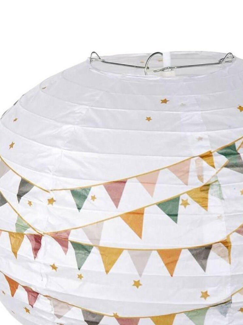 Suspension papier fanions D30 Blanc - Kiabi