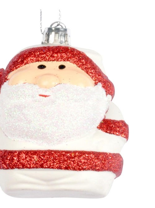 Suspension pere noel blanc - Kiabi