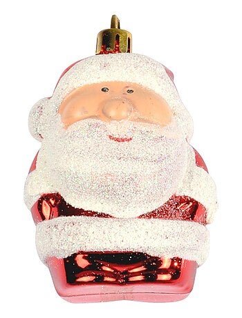 Ancienne Décoration Père Noël Boule De Sapin Suspension Vintage