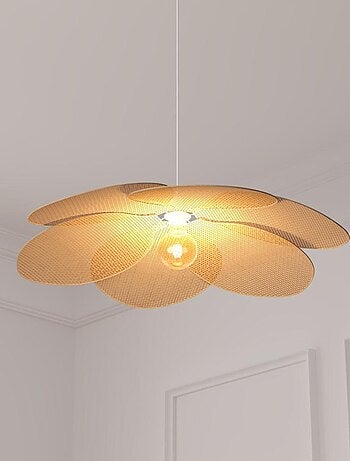 Suspension pétales bambou naturel diamètre 62cm