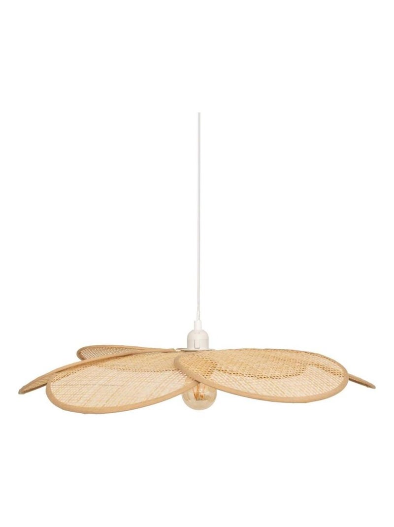 Suspension pétales bambou naturel diamètre 62cm Beige - Kiabi