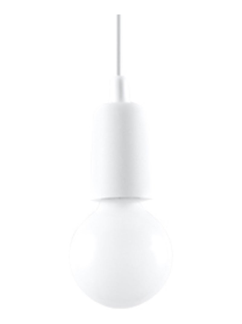 Suspension PVC Blanc E27 1 Diego Blanc - Kiabi