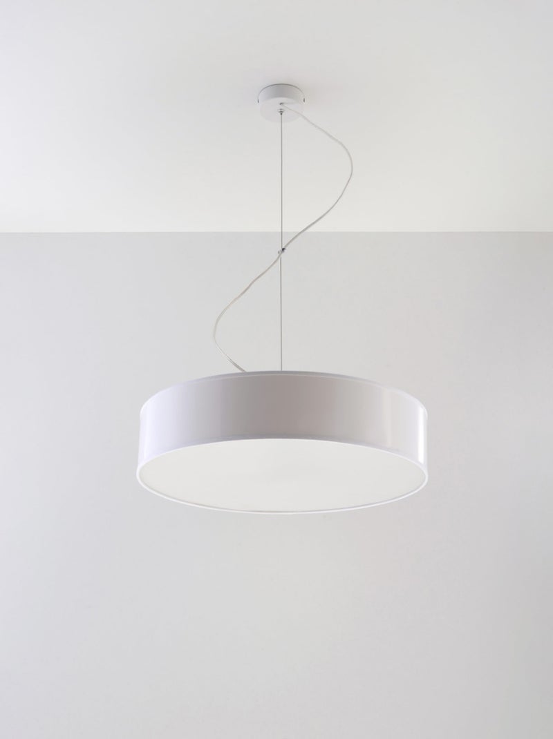 Suspension PVC Blanc E27 3 Arena Blanc - Kiabi