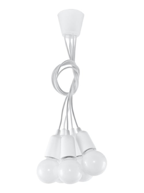 Suspension PVC Blanc E27 5 Diego - Kiabi