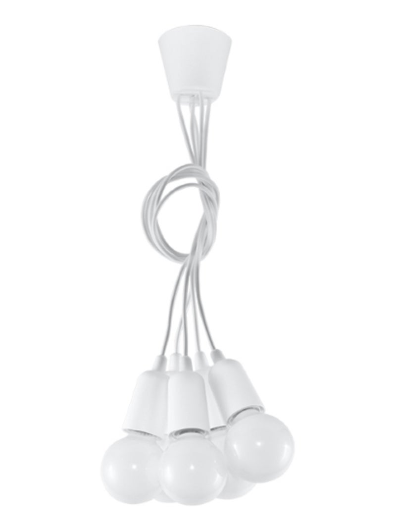 Suspension PVC Blanc E27 5 Diego Blanc - Kiabi