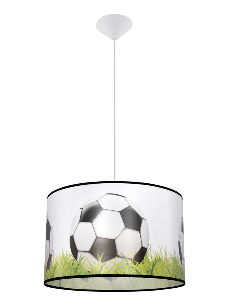 Suspension PVC Blanc/noir/vert E27 1 Football C40 Blanc - Kiabi