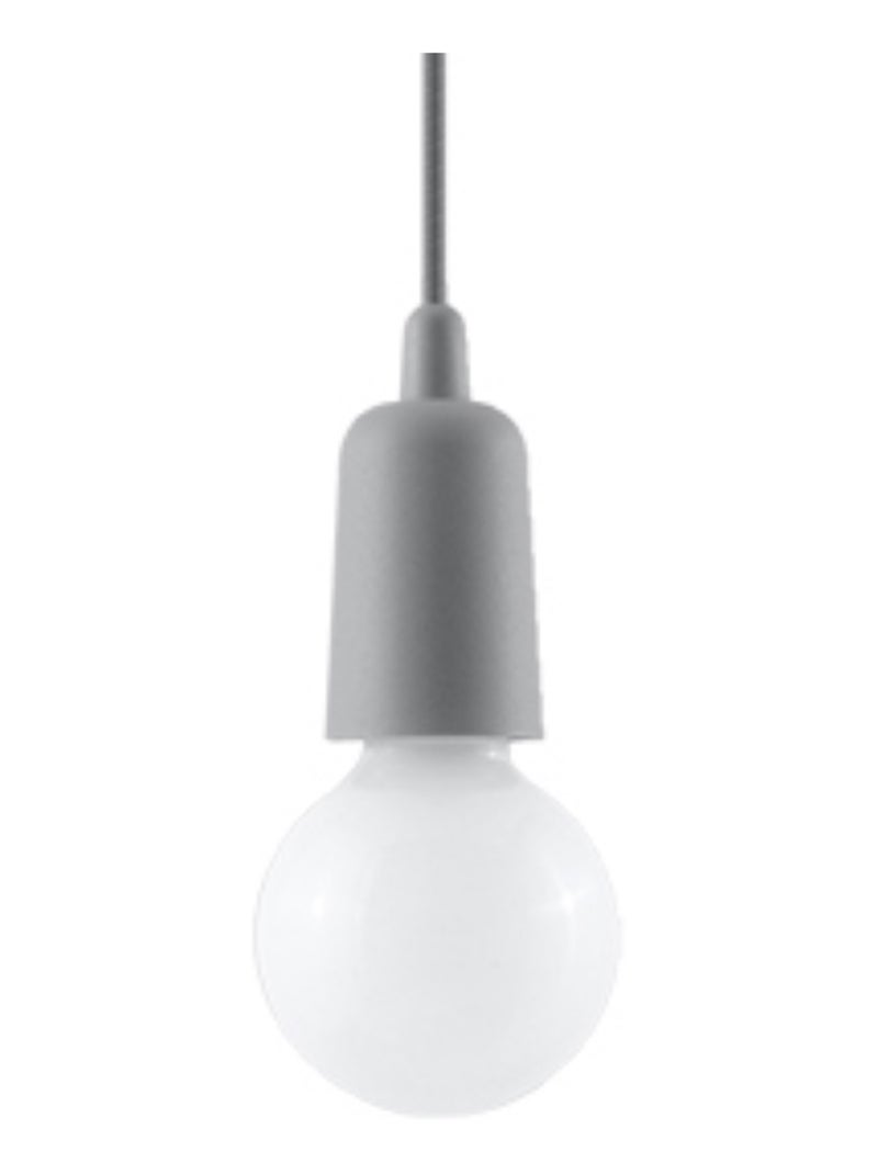 Suspension PVC Gris E27 1 Diego Gris - Kiabi