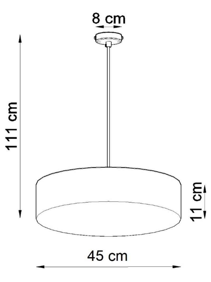 Suspension PVC Gris E27 3 Arena Gris - Kiabi