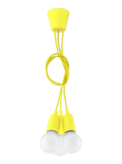 Suspension PVC Jaune E27 3 Diego - Kiabi
