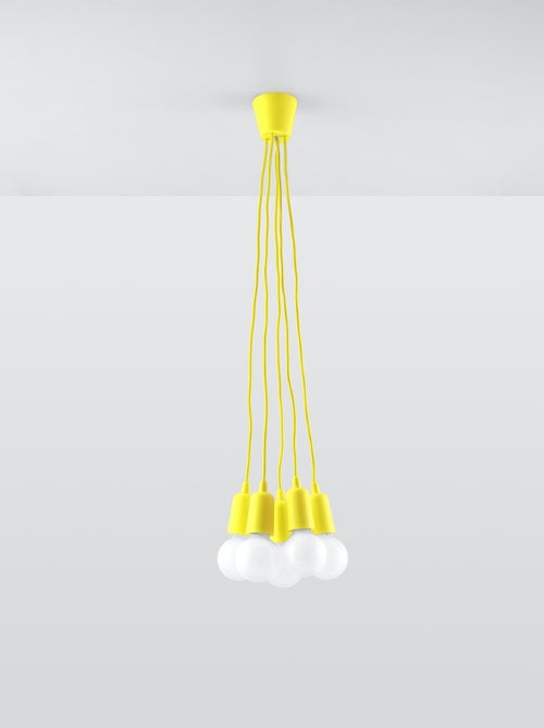 Suspension PVC Jaune E27 5 Diego - Kiabi