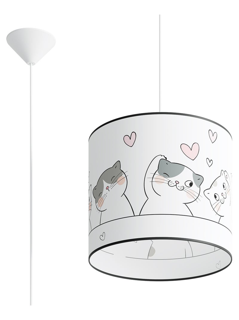 Suspension PVC Multicolore E27 1 Chat 3d 30 Multicolore - Kiabi