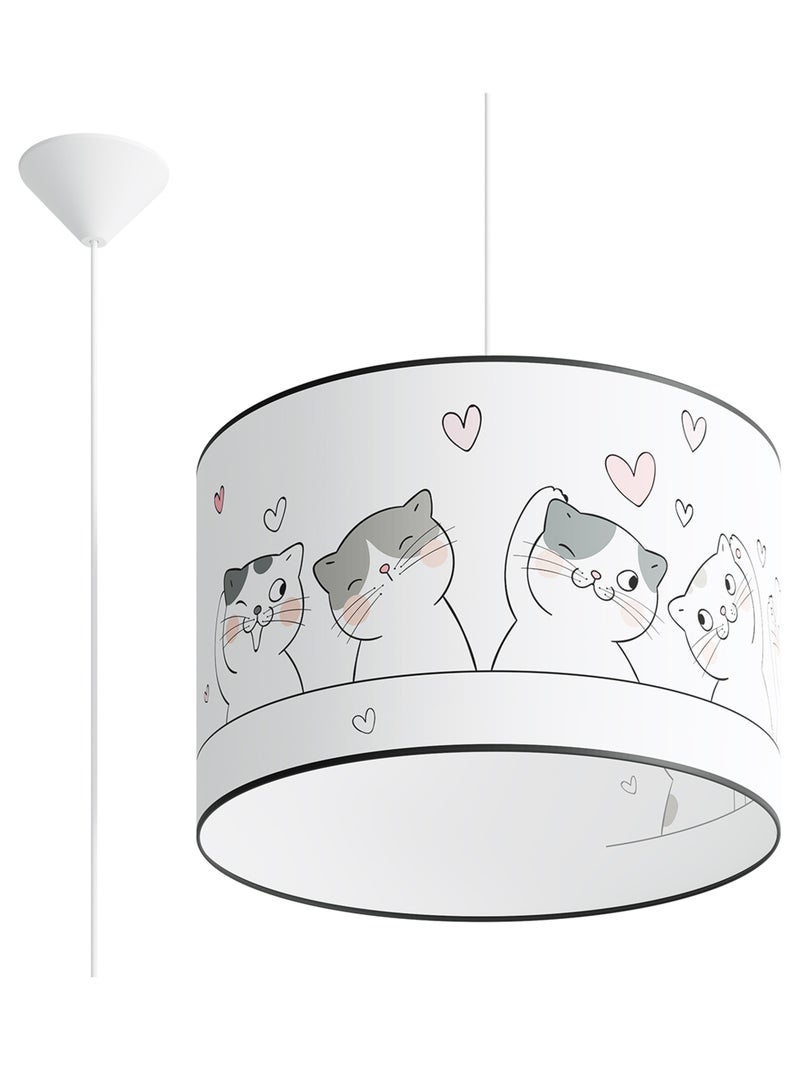 Suspension PVC Multicolore E27 1 Chat 3d 40 Multicolore - Kiabi
