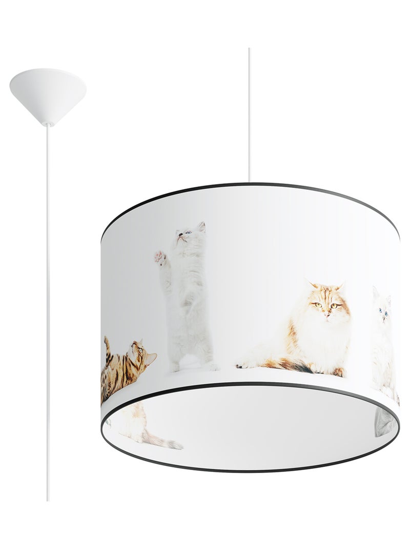 Suspension PVC Multicolore E27 1 Chat 40 Multicolore - Kiabi
