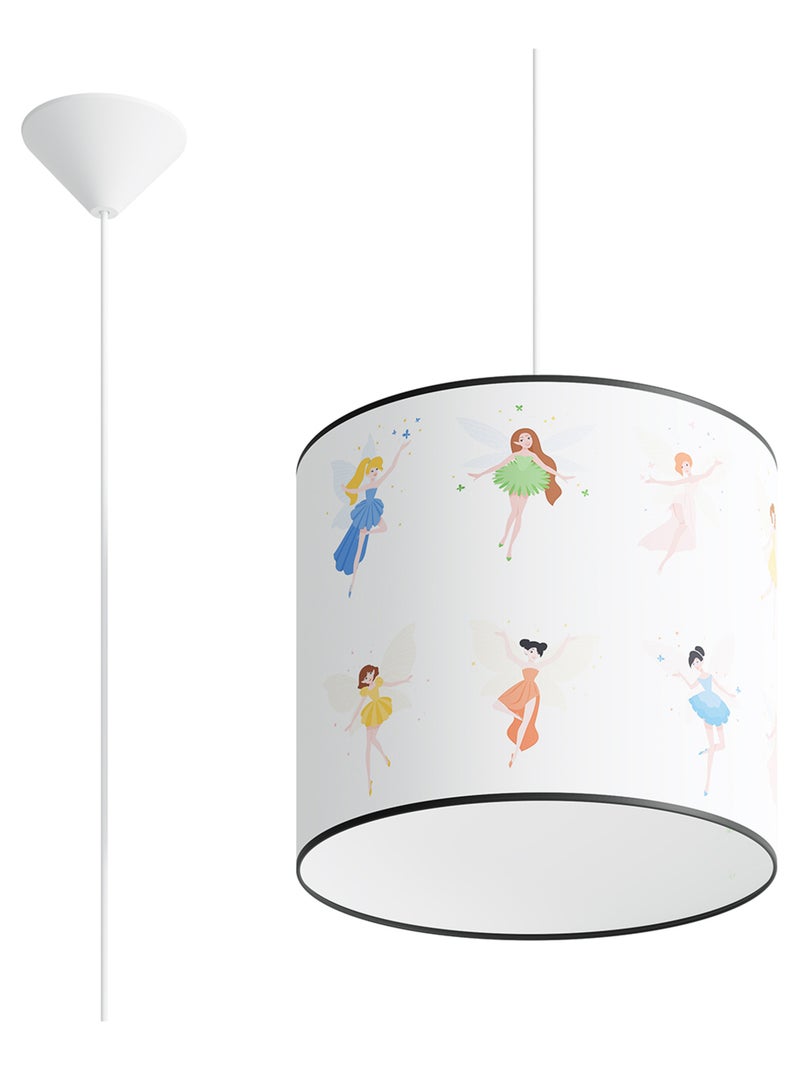 Suspension PVC Multicolore E27 1 Fée 30 Multicolore - Kiabi