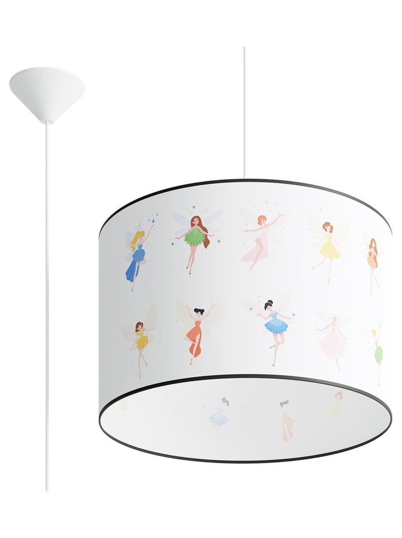 Suspension PVC Multicolore E27 1 Fée 40 Multicolore - Kiabi