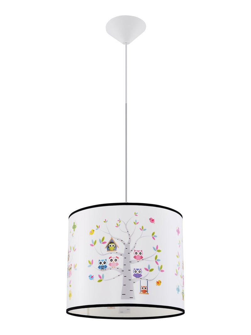 Suspension PVC Multicolore E27 1 Hibou 30 Multicolore - Kiabi